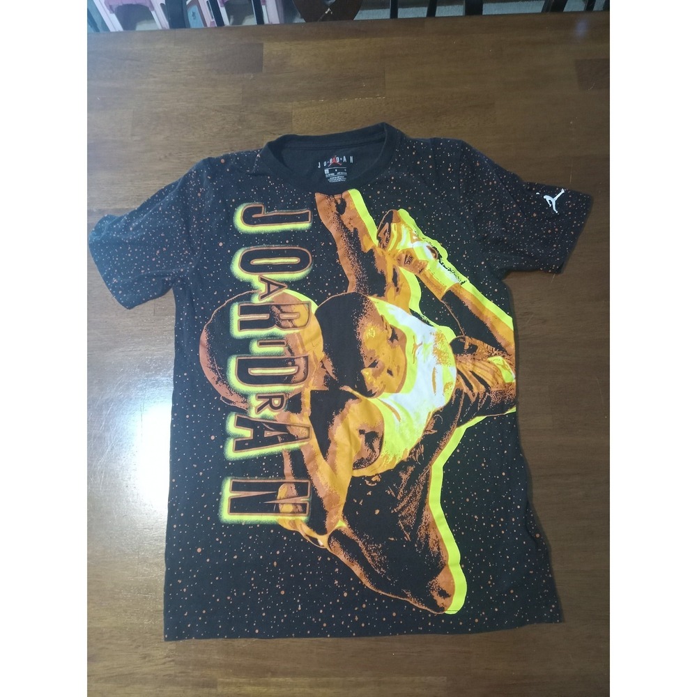Jordan Boys Graphic T-Shirt Size‎ Large Black  Jumpman Cotton Tee - Picture 2 of 12